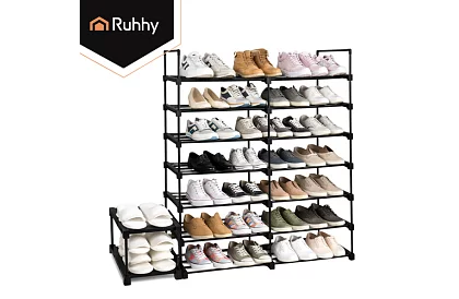 Előszobai polc 174x45x30 cm – cipősszekrény 10 polccal