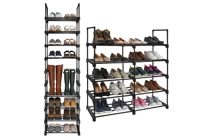 Előszobai polc 174x45x30 cm – cipősszekrény 10 polccal