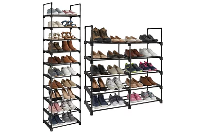 Előszobai polc 174x45x30 cm – cipősszekrény 10 polccal