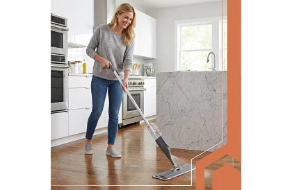 Lapátos mop permetezővel Ruhhy 300 ml + 3 törlő