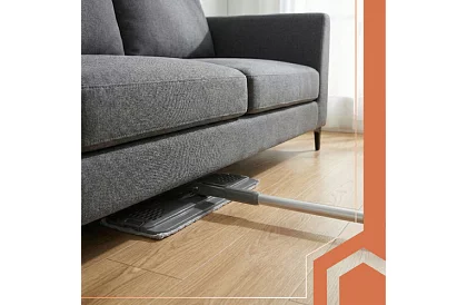 Gyakorlati lapos mop + 8,5 literes vödör – kétkamrás tartozékokkal