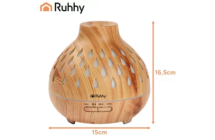 Aroma diffúzor Puri – párásító 400 ml LED háttérvilágítással