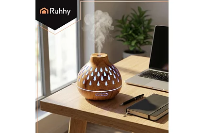 Aroma diffúzor Puri – párásító 400 ml LED háttérvilágítással