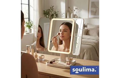 Nagyító kozmetikai tükör LED világítással