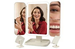 Nagyító kozmetikai tükör LED világítással