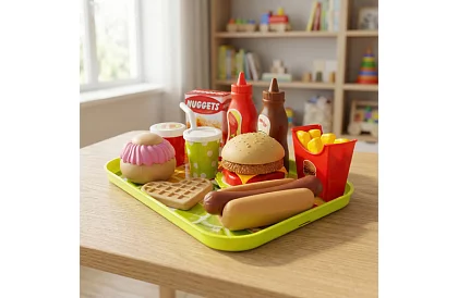 Gyorsétterem gyermek készlet - Fast food