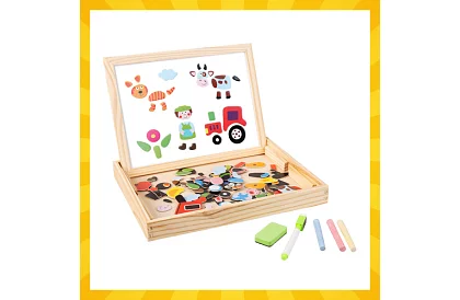 Mágneses kétoldalas tábla - 108 darab tartozék