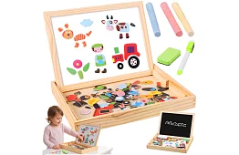 Mágneses kétoldalas tábla - 108 darab tartozék