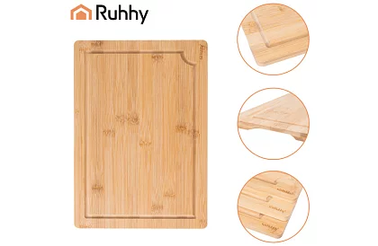 Bambusz vágódeszkák állvánnyal