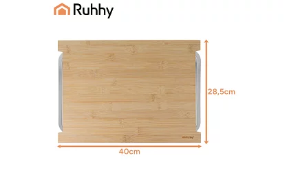 Bambusz vágódeszka kihúzható edényekkel