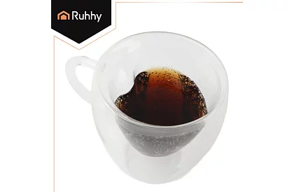 Bögre szív 240 ml - hőálló üveg