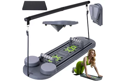 Multifunkciós tábla pilates és jóga gyakorlásához rögzítőkkel