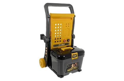 Gyermek műhely 3 az 1-ben, szerszámos kocsi - 59 darab