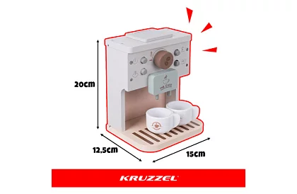 Fából kávéfőző tartozékokkal