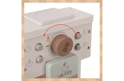 Fából kávéfőző tartozékokkal