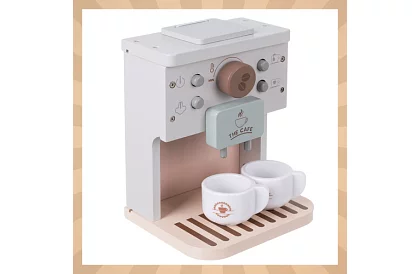 Fából kávéfőző tartozékokkal