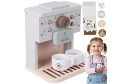 Fából kávéfőző tartozékokkal