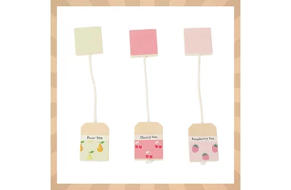 Fa kézműves teáskészlet - nagy teáskészlet