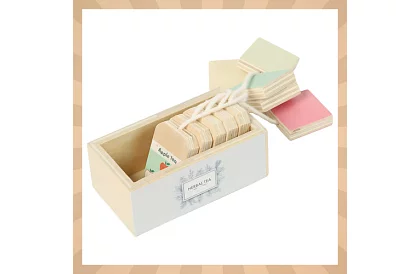 Fa kézműves teáskészlet - nagy teáskészlet