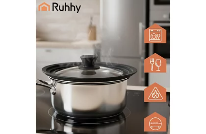 Silikon fedél 3 az 1-ben 18/20/22 cm Ruhhy 25563