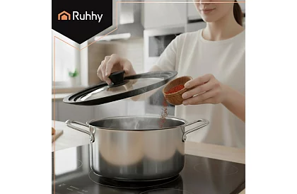 Univerzális szilikon-üveg fedő 3 az 1-ben - átmérő 28/30/32 cm