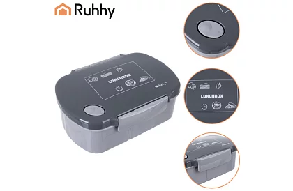 Ebéddoboz szürke 800 ml – uzsonnás doboz