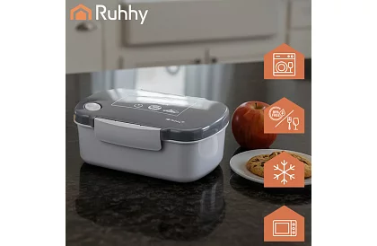 Ebéddoboz szürke 800 ml – uzsonnás doboz