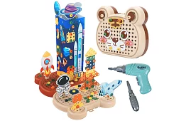 Csavarozható 3D építőjáték űr - 161 darab a készletben