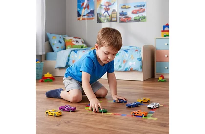 Fém autókészlet 1:64 – 16 darab