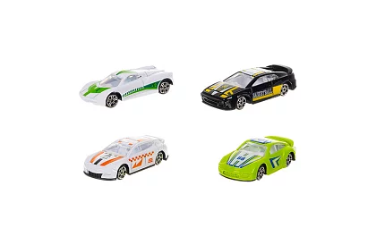 Fém autókészlet 1:64 – 16 darab