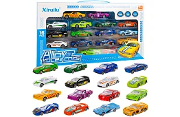 Fém autókészlet 1:64 – 16 darab