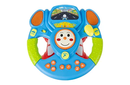 Interaktív zenei kormánykerék LED effektekkel – 3 éves kortól