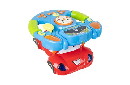 Interaktív zenei kormánykerék LED effektekkel – 3 éves kortól