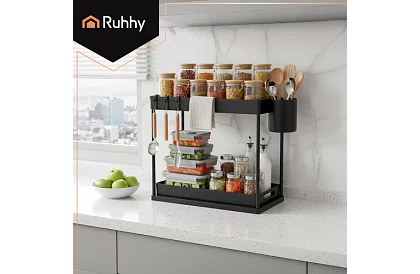 Mosogató alatti szervező – fekete