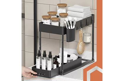 Mosogató alatti szervező – fekete