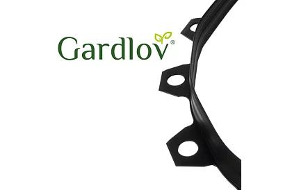 Láthatatlan szegély 4 cm x 10 m - Kerti szegély fekete + 20 cövek