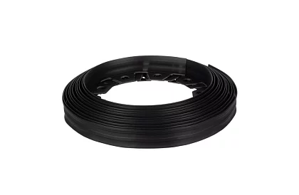 Láthatatlan szegély 4 cm x 10 m - Kerti szegély fekete + 20 cövek