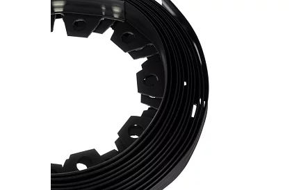 Láthatatlan szegély 4 cm x 10 m - Kerti szegély fekete + 20 cövek