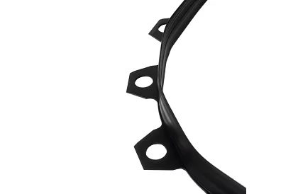 Láthatatlan szegély 4 cm x 10 m - Kerti szegély fekete + 20 cövek