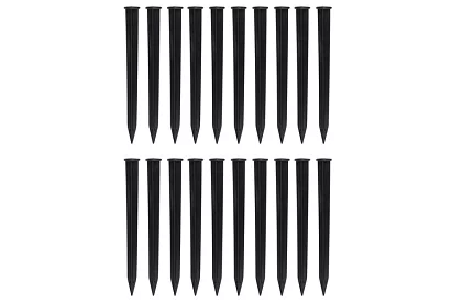 Láthatatlan szegély 6 cm x 10 m - Kerti szegély fekete + 20 cövek