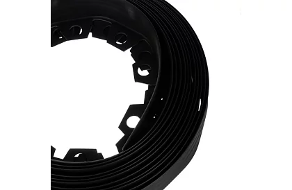 Láthatatlan szegély 6 cm x 10 m - Kerti szegély fekete + 20 cövek