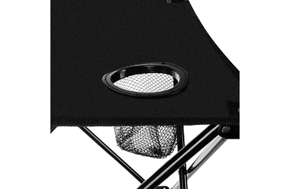 Kemping készlet, fekete - horgász asztal + két szék