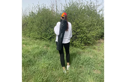 Kemping készlet, fekete - horgász asztal + két szék