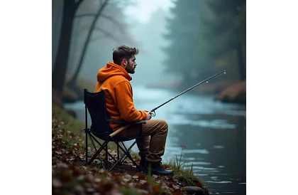 Kemping készlet, fekete - horgász asztal + két szék