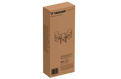 Kemping készlet, fekete - horgász asztal + két szék