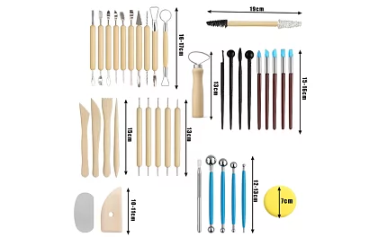 Eszközkészlet szobrászathoz és modellezéshez – 40 darab tokban