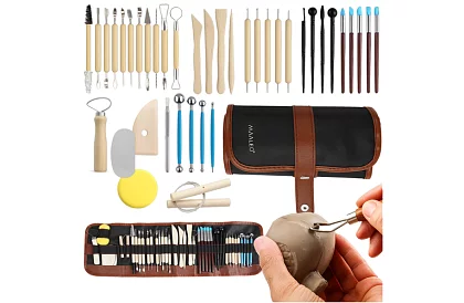 Eszközkészlet szobrászathoz és modellezéshez – 40 darab tokban