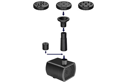 Napfény szökőkút a tóhoz – kerti szűrőszivattyú