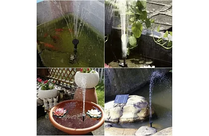 Napfény szökőkút a tóhoz – kerti szűrőszivattyú