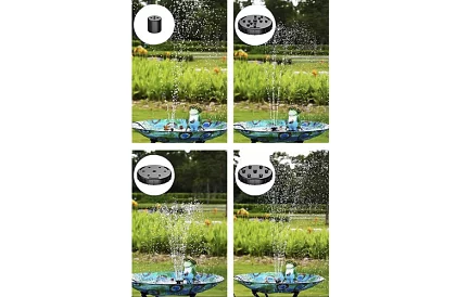 Napfény szökőkút a tóhoz – kerti szűrőszivattyú